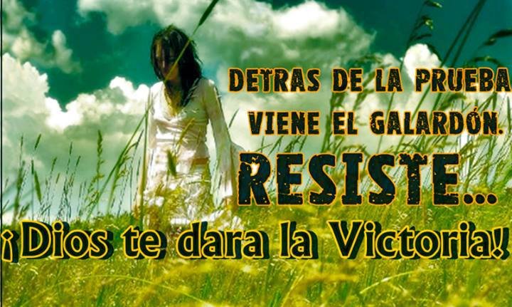 No huyas, no abandones, Dios te dará la victoria