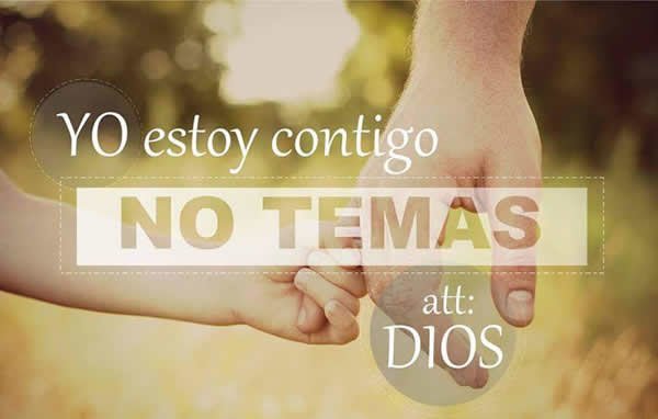 ¡No tengas miedo! Sigue adelante